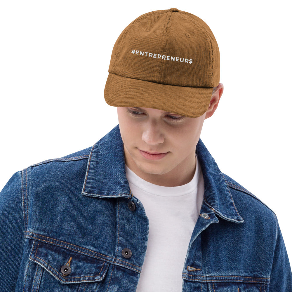Cappello in velluto a coste
