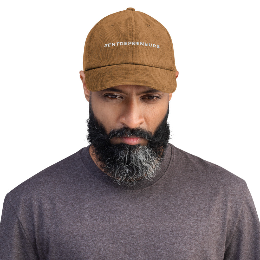 Cappello in velluto a coste