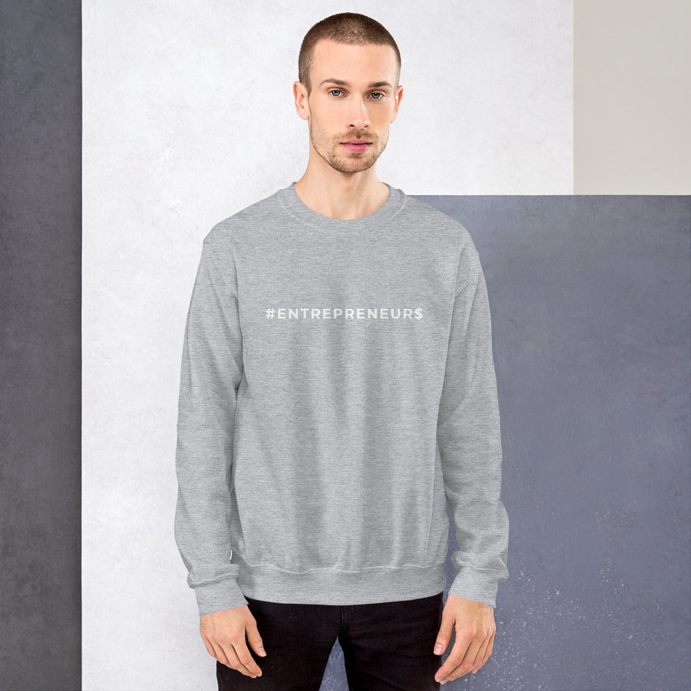 Felpa Senza Cappuccio #Entrepreneur$